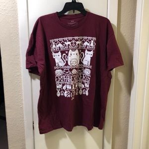 Christmas cat ugly sweater design tshirt